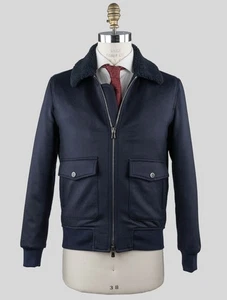 NEW ISAIA BLUE CASHMERE COAT US 38 - EU 48 US220 - Picture 1 of 6