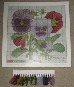 Elizabeth Bradley Botanical Garden The Pansy carta y tarjeta de color solamente - Imagen 1 de 5