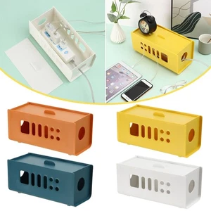 Boîte de Rangement Câble Multifonction Anti Poussière Couverture Bande d'Alimentation - Photo 1/18