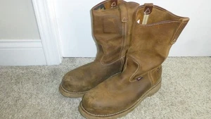 Thorogood 804-4372 Men's 11" Leathe Safety Toe Work Boot Sz 11 1/2 EE 2E - Picture 1 of 18