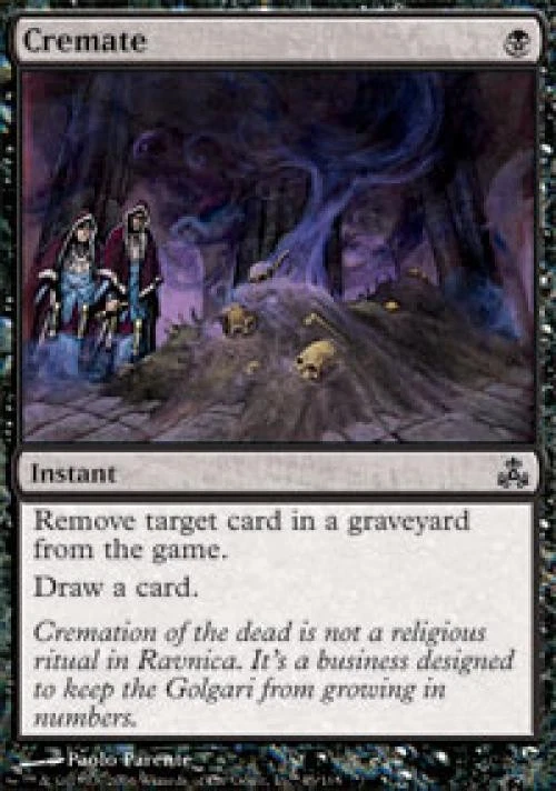 Cremate -Foil Medium Play MTG Guildpact - Image 1 of 1