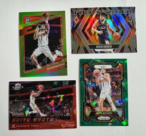 Devin Booker Green & Red Cracked Ice, Lime Green Optic, Silver Forged Fire Suns - Picture 1 of 2