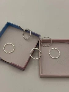 Adramata 5 Stück Ringe Frauen 14 Karat Vergoldete Ringe Set Gold Verstellbare - Bild 1 von 12