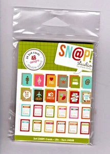 Simple Stories LIFE 3x4 SN@P! TARJETAS Scrapbooking (24) DOS CARAS - Imagen 1 de 3