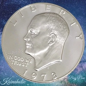1973 S SILVER Eisenhower Proof Dollar $1, Pulled From Storage Fast Ship 🚢 - Picture 1 of 7