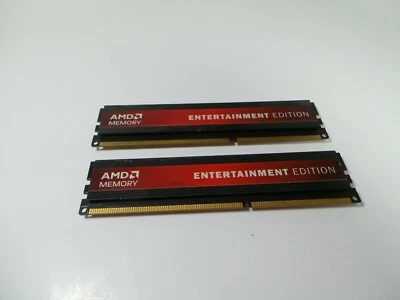 AMD Entertainment Edition 4GB (2x2GB) RAM PC3-10600 DDR3-1333 SDRAM AE32G1339U1 - Image 1 of 2