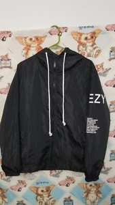 YEEZY adidas season 1 Jacket Kanye YEEZUS Tour Black Hooded Windbreaker Small - Picture 1 of 4