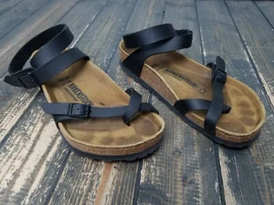 Birkenstock Daloa Damen Riemchen Schwarz Birko Flor Sandalen Größe 39 US 8 - Bild 1 von 9