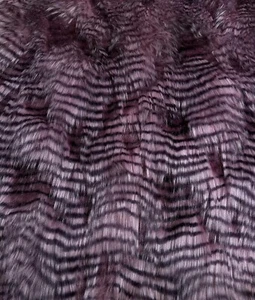 Faux Fur Fabric Fancy Feather .5-2in Long Pile Fur Fabric 60"Wide SBY-Dark Lilac - Picture 1 of 11