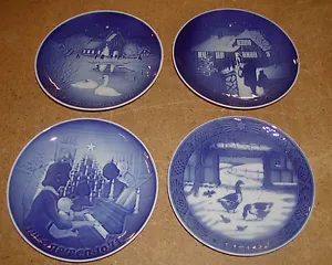 4 placas de Navidad Royal Copenhagen Dinamarca 1969, 1971, 1973 y 1974 como nuevas - Imagen 1 de 1
