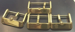 Cavadini-Dornschließe Ipg-Plattiert For Leather Watch Arm Band From 16-22 MM - Picture 1 of 2