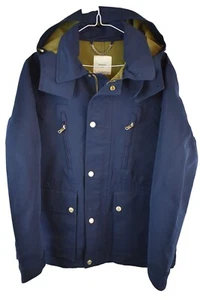MANGO Man Smart Blue Trench Coat size L Mens Full Zip Casual Outdoors Outerwear - Picture 1 of 9