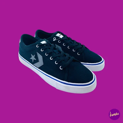 CONVERSE Unisex Star Replay Canvas Lace Up Sneakers 164898C, Black, UK 7 - image 1 of 4