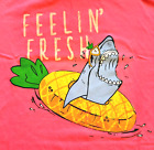 T-shirt requin fille "Feelin' Fresh" - Large (14/16) - NEUF