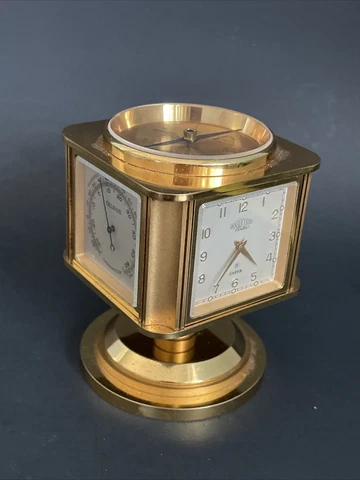 Angelus Météo 8 Swiss Brass 5 Sides Weather Station Compass Clock Model 353 Cover
