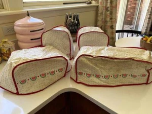 Wassermelone und Tupfen Küchengeräteabdeckungen - 4er Set - Bild 1 von 2