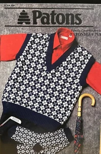 PATONS #820 FAMILY KNITTING PATTERNS CO-ORDINATES in PATONYLE 4 PLY - Picture 1 of 12