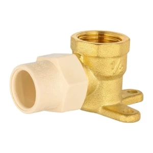 1 PCS EFIELD CPVC Fittings,1/2"x1/2"Female NPT Brass Drop Ear Adapter,Lead Free - Picture 1 of 2