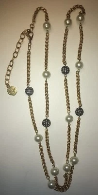 Collar R J Graziano tono dorado con perlas etc. Foto 1 de 4