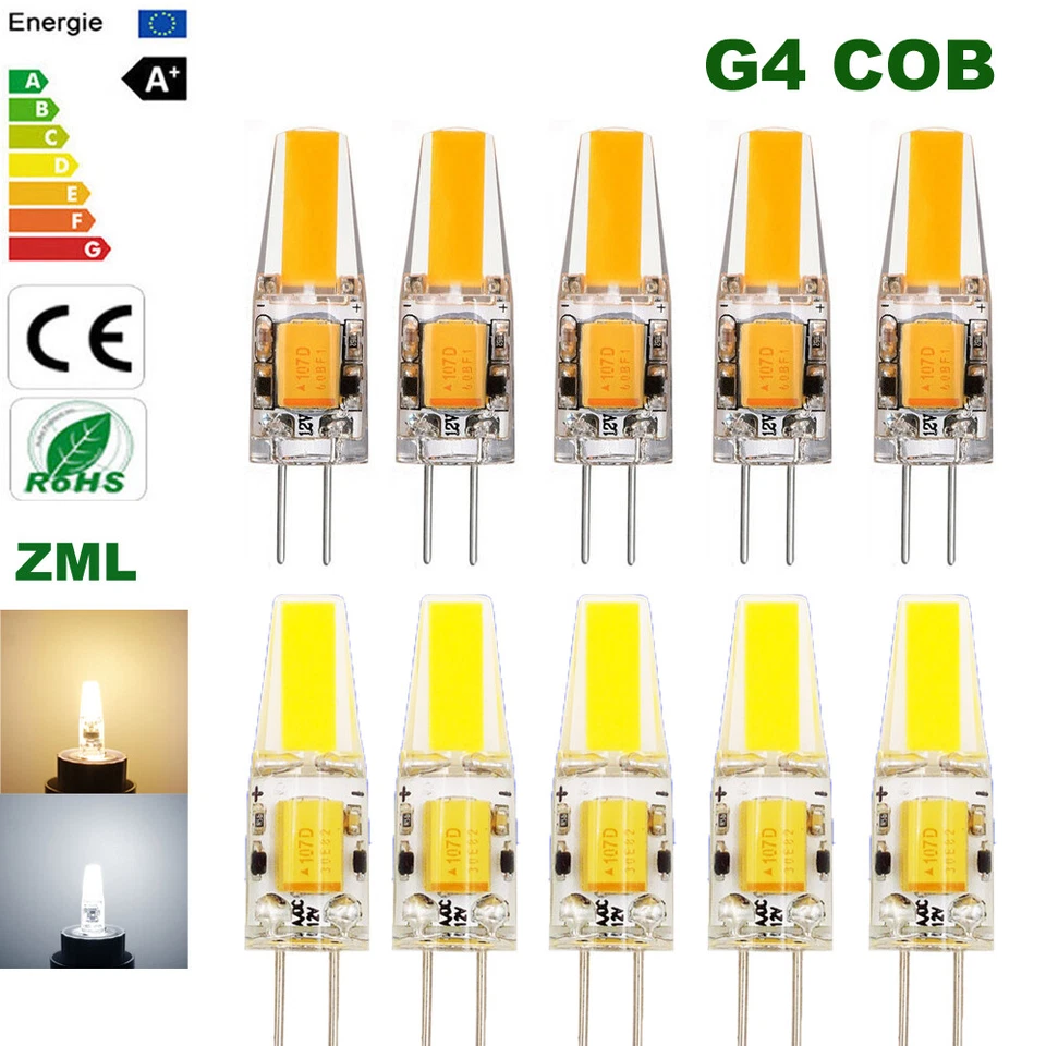 G4 LED Bulb 12V 6W COB Capsule light replace halogen lamp floodlights DC  X5 X10 - Image 1 of 4