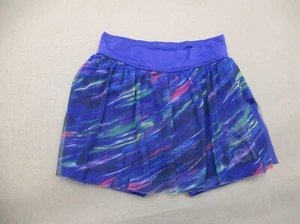 ADIDAS Size 6 Girls Blue Stretch Waist Flowy Pleated Athletic Tennis Skort 698 - Picture 1 of 7