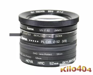 8x Filter 52mm ✯ Hoya ✯ Hama ✯ B&W✯ Pol Circular ✯ UV ✯ Close Up ✯ Sky - Bild 1 von 3