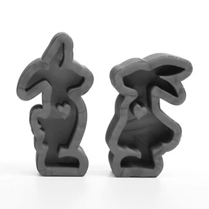 Handgefertigte 3D Silikon-Form „Hasenpaar“ 2er-Set aus hochwertigem Silikon - Picture 1 of 7