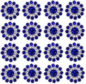 50 Pcs Rhinestone Embellishments Crystal Decoration Brooch Button Flatback DIY C - Picture 1 of 7