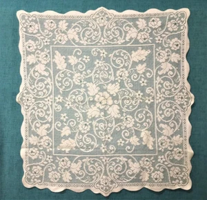 Heritage Lace Terrace Hill Table Topper Tablecloth 35" x 35" Cotton Blend - Picture 1 of 7