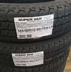 YOKOHAMA SUPER VAN Y356 145/80R12 80/78 145R12 6PR Set of 4 Tire Kei mini truck - Photo 1 sur 2