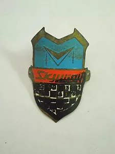 Vintage Skyway Bicycle Head Badge Emblem Painted Mid-Century - Picture 1 of 4