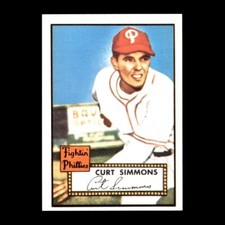 Curt Simmons 1983 Topps 1952 Reprint Series Philadelphia Phillies #203 NM+ Pack