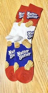 Nutter Butter Cookies Crew Socks Men’s Size 6-12 - Picture 1 of 1