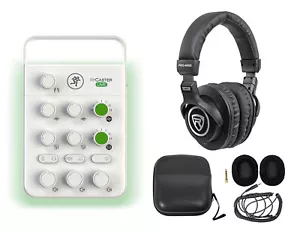 Mackie M Caster Live White Streaming Podcasting Smartphone/USB Mixer+Headphones - Picture 1 of 12