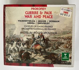 Prokofiev War & Peace Rostropovitch Erato 4 Cds Box Set Sealed - Picture 1 of 3