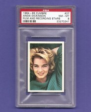 ANGIE DICKINSON 1964-65 CUMBRE Movie Film Stars Card #27 PSA 8 Highest 1/1