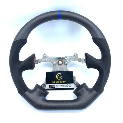 Volante de fibra de carbono real para Subaru Impreza WRX 2002 2003 2004 Foto 1 de 4