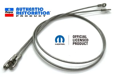 Licensed Mopar Stainless Steel 23" Hood Pin Lanyard / For 69-74 Dodge & Plymouth - Image 1 of 4