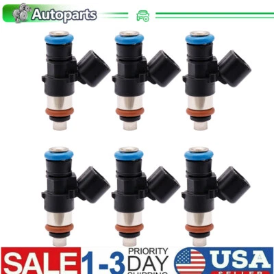 Inyector de combustible 6 piezas 0280158191 para Ford Explorer Taurus Edge Flex 3,5 L 2011-2017 Foto 1 de 4