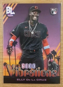 2024 TOPPS BIG LEAGUE GOOD VIBRATIONS ELLY DE LA CRUZ ROOKIE #6 CINCINNATI REDS - Picture 1 of 2