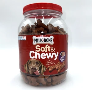 Milk-Bone Soft And Chewy Dog Snacks Treats Beef And Filet Mignon Recipe 37 Oz - Picture 1 of 4