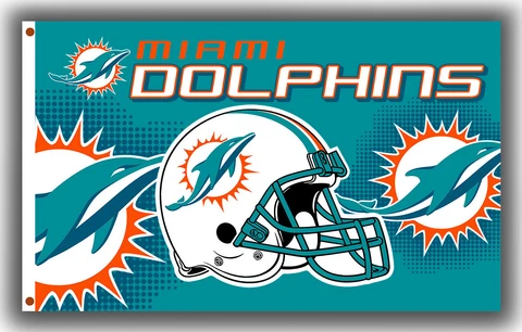 Miami Dolphins Team Flag Memorable 90x150cm3x5ft Best Football Banner Cover