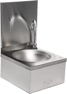 Lavabo comercial operado por rodilla 300 x 315 con salpicadero - Aprobado por WRAS - Imagen 1 de 3