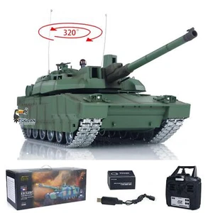 TD 1/16 RC Tank H2408U Leclerc Metal Gearbox Infrared Battle BB Barrel Recoil - Picture 1 of 23