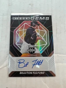 Braxton Fulford 2021 Elite Extra Edition Auto Card #HG-BF - Picture 1 of 1