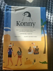 Konny Baby Carrier Wrap Summer Mesh Sling for Newborn Infant Size XL BLACK - Picture 1 of 7