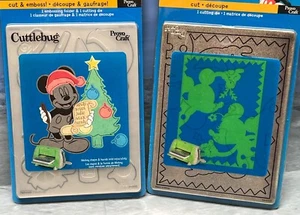 NEW Disney Christmas LOT Cuttlebug Dies Embossing Santa's List & Mistletoe - Picture 1 of 5