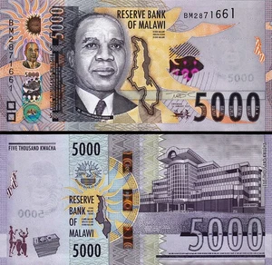 Malawi 5000 Kwacha, 2024 2025, UNC, P-71 - Picture 1 of 3