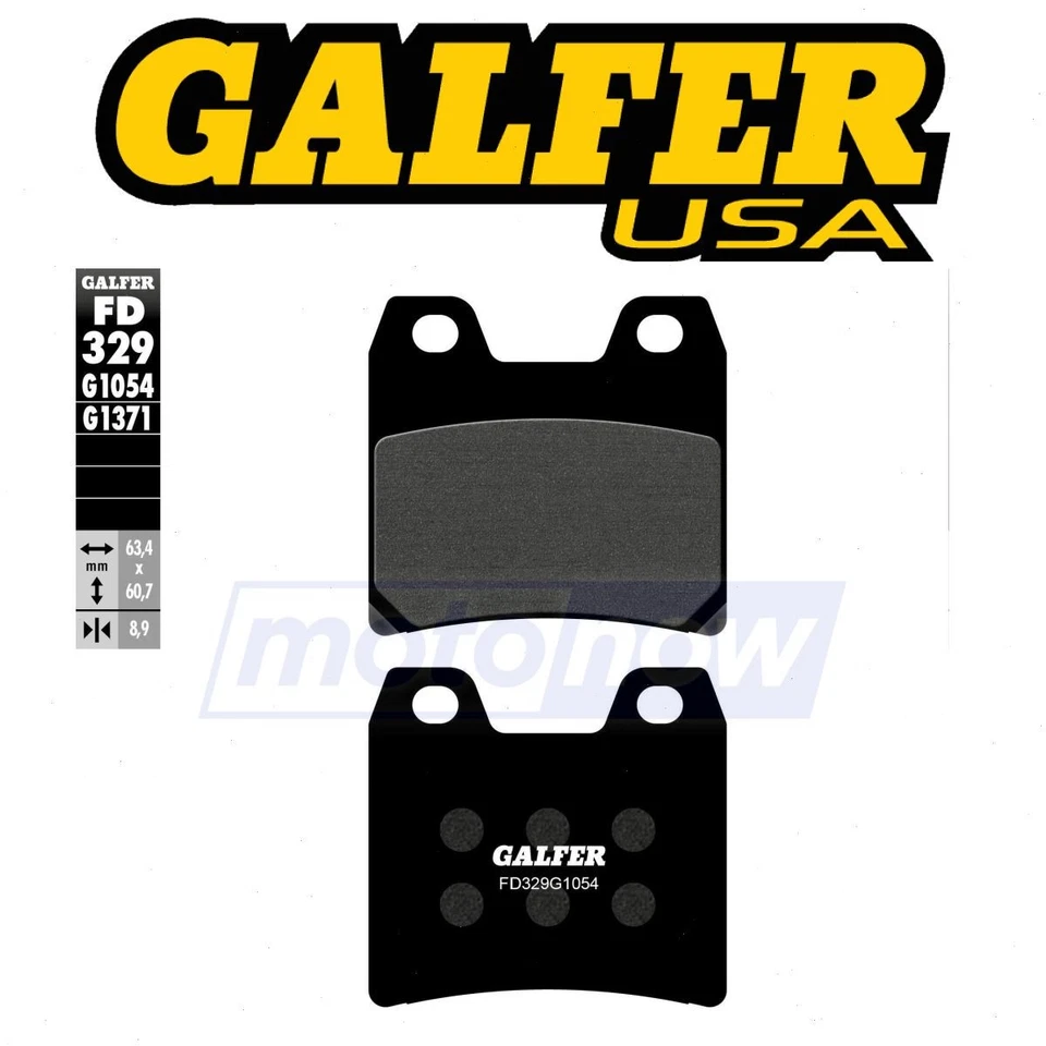 Galfer Brakes Rear Semi-Metallic Brake Pads for 2001-2005 Yamaha FZS1000 FZ1 dg - Imagem 1 de 4
