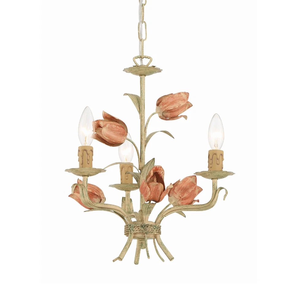 Crystorama Lighting Group 4803 Southport 3 лампы 14 дюймов Вт свеча - Sage Rose - Изображение 1 из 4